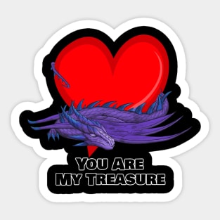 You Are My Treasure Dragon Sticker